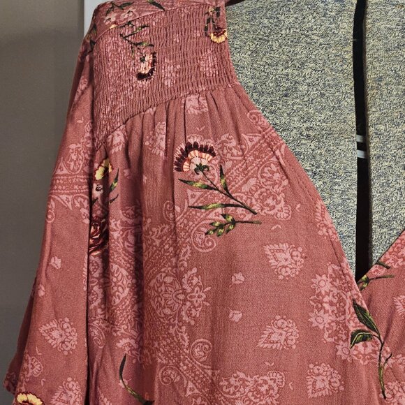 Torrid Floral Wrap Blouse - Picture 5 of 5